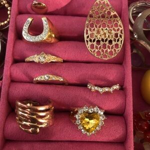 Gold Tone Ring Bundle